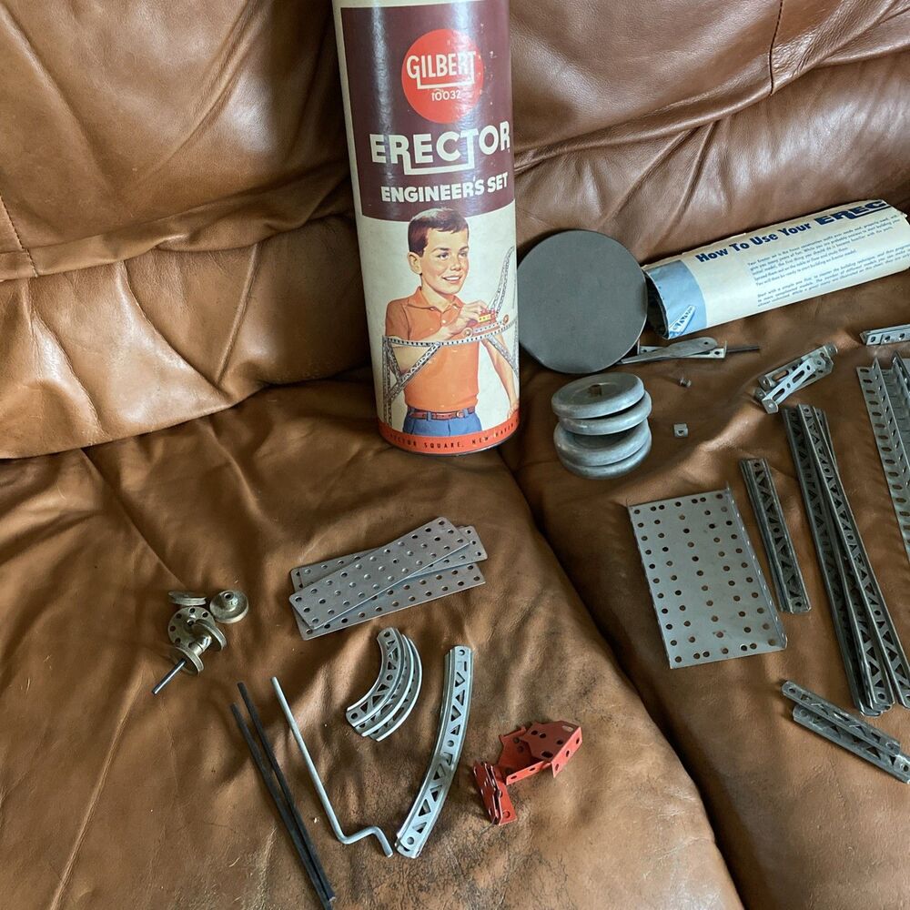 Gilbert Erector Engineer's Set #10032 Original Box with Lid